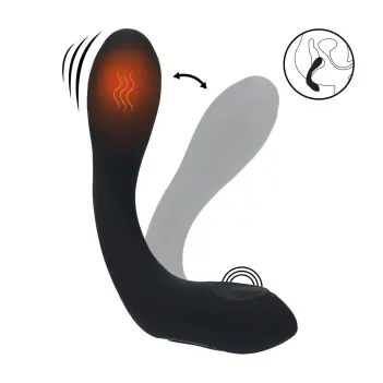 Masajeador próstata LEVELZ tapping calor vibración flexible | Dark-Ink