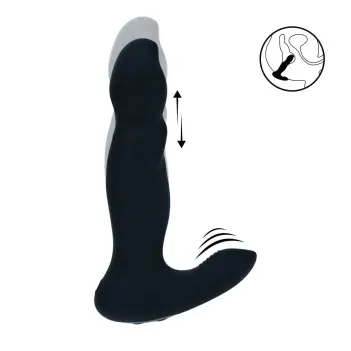 LEVELZ Prostata-Massager Silikon Thrusting 10 Modi schwarz | Dark-Ink