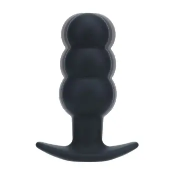 LEVELZ Tri Bulb Vibro-Analplug Silikon drei Stufen schwarz | Dark-Ink