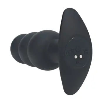 LEVELZ Tri Bulb Vibro-Analplug Silikon drei Stufen schwarz | Dark-Ink