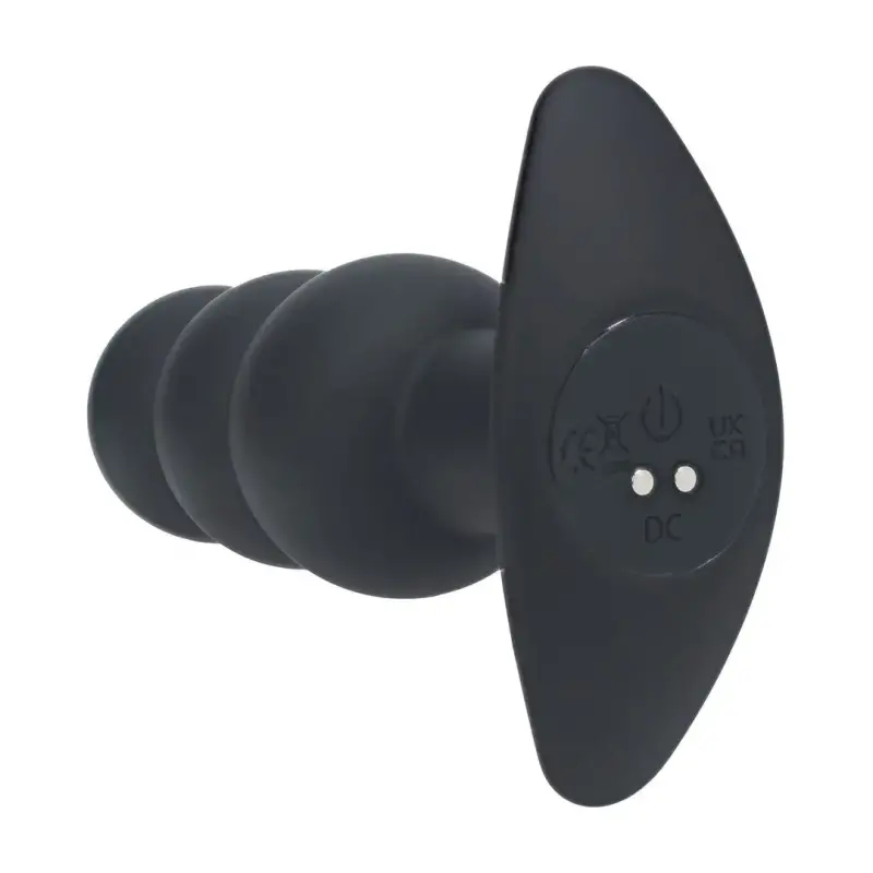 LEVELZ Tri Bulb Vibro-Analplug Silikon drei Stufen schwarz | Dark-Ink