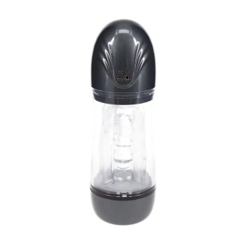 Sonicpull - suction and vibration masturbator pump - multimedia enhanced - gun metal