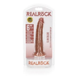 Slim realistic dildo with suction cup