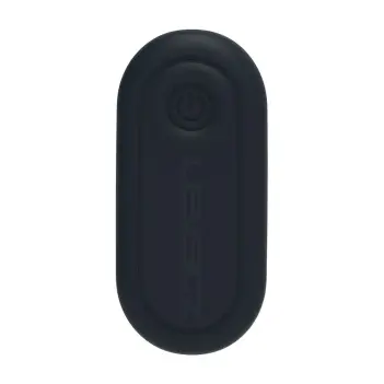 Remote control vibrating liquid silicone anal plug - black