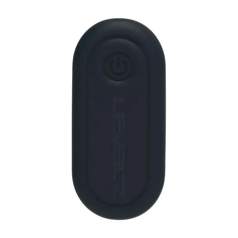 Remote control vibrating liquid silicone anal plug - black