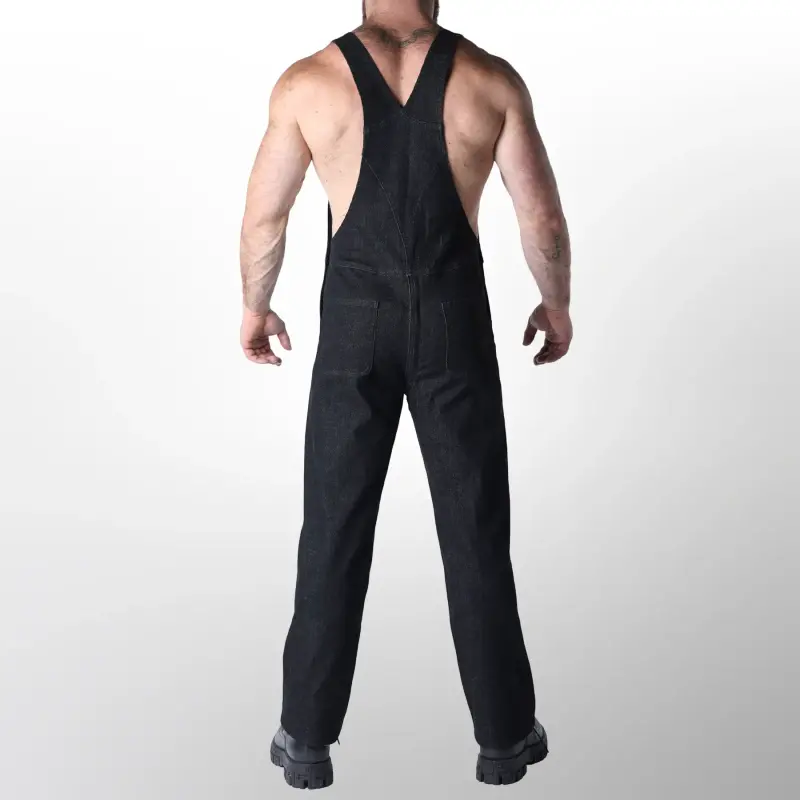 CB13 Axel Jeans-Latzhose, Rückenreißverschluss | Dark-Ink