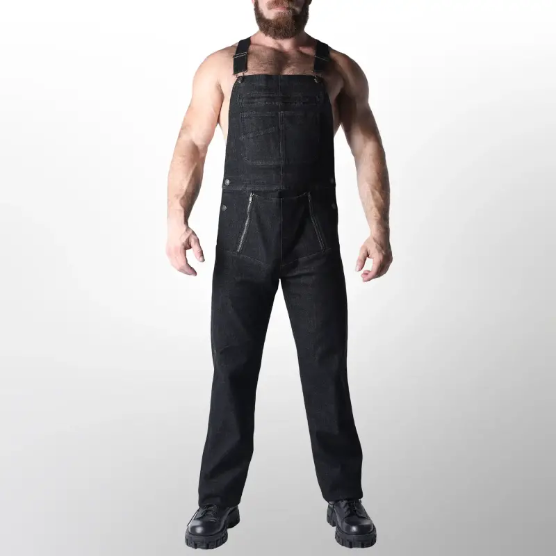 CB13 Axel Jeans-Latzhose, Rückenreißverschluss | Dark-Ink