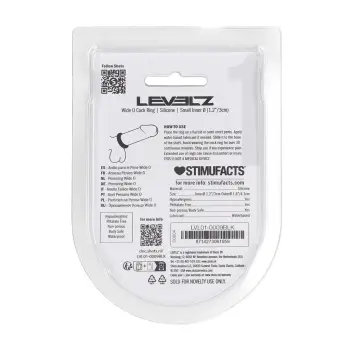 Cockring silicona ancho LEVELZ Wide O 4 tallas | Dark-Ink