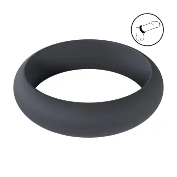 Cockring silicona ancho LEVELZ Wide O 4 tallas | Dark-Ink