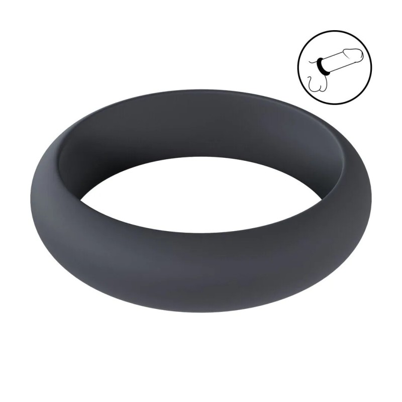 Wide o silicone cockring