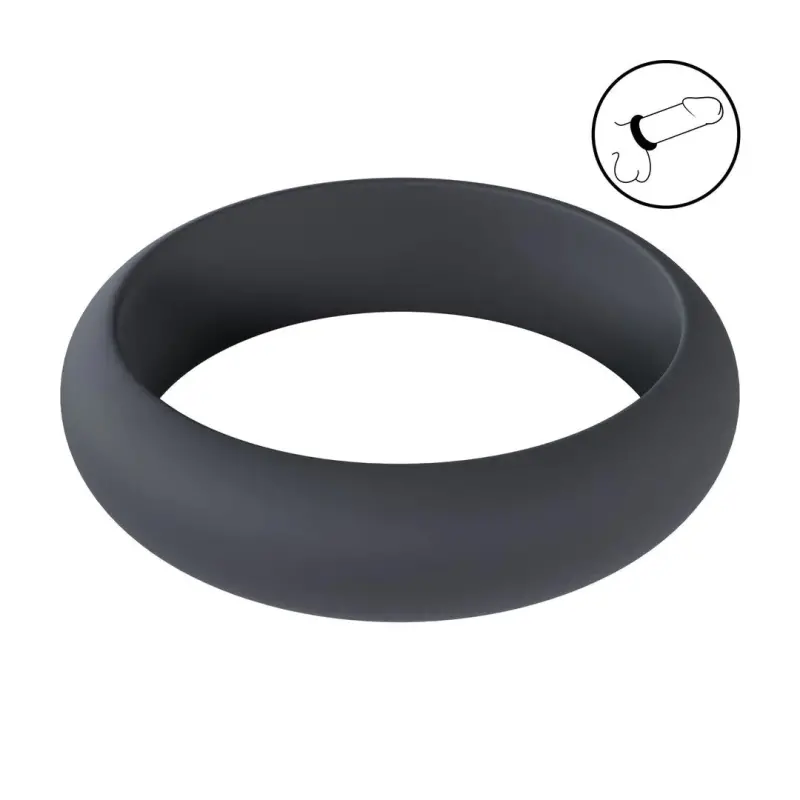 Cockring silicona ancho LEVELZ Wide O 4 tallas | Dark-Ink