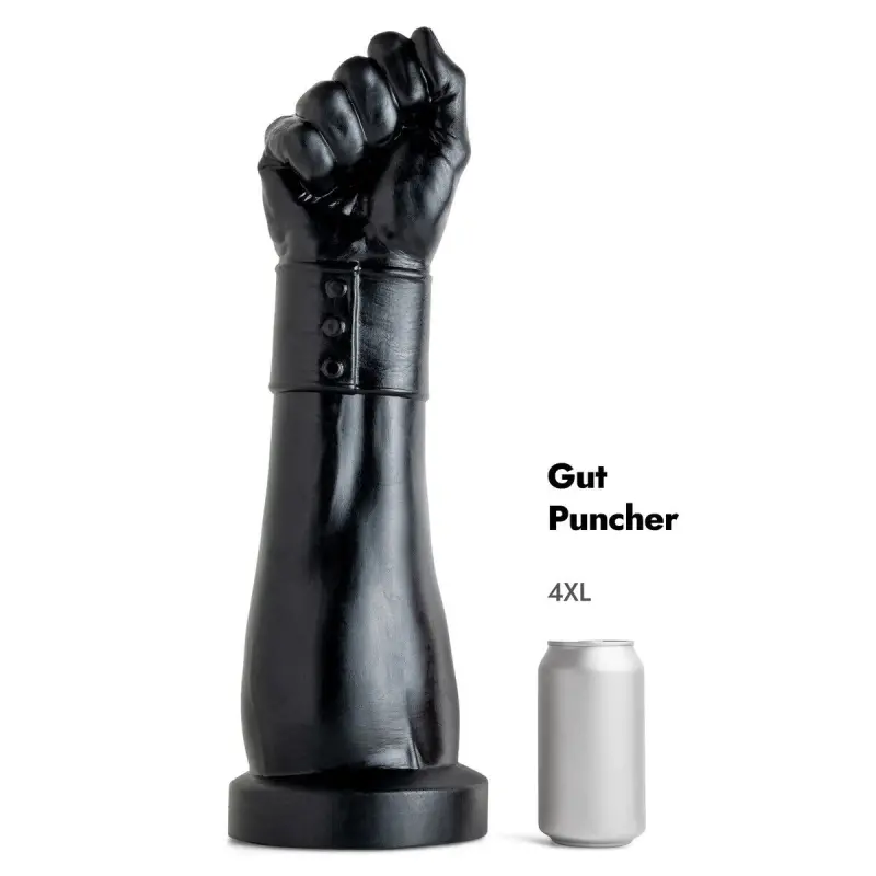 Hankey's Toys Gut Puncher Fisting Dildo, waisted 3 sizes | Dark-Ink