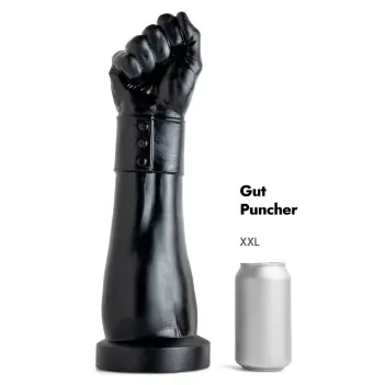 Hankey's Toys Gut Puncher Fisting Dildo, waisted 3 sizes | Dark-Ink