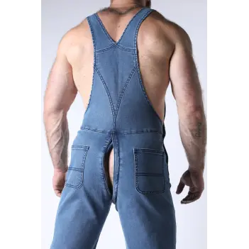 CB13 Axel Jeans-Latzhose, Rückenreißverschluss | Dark-Ink