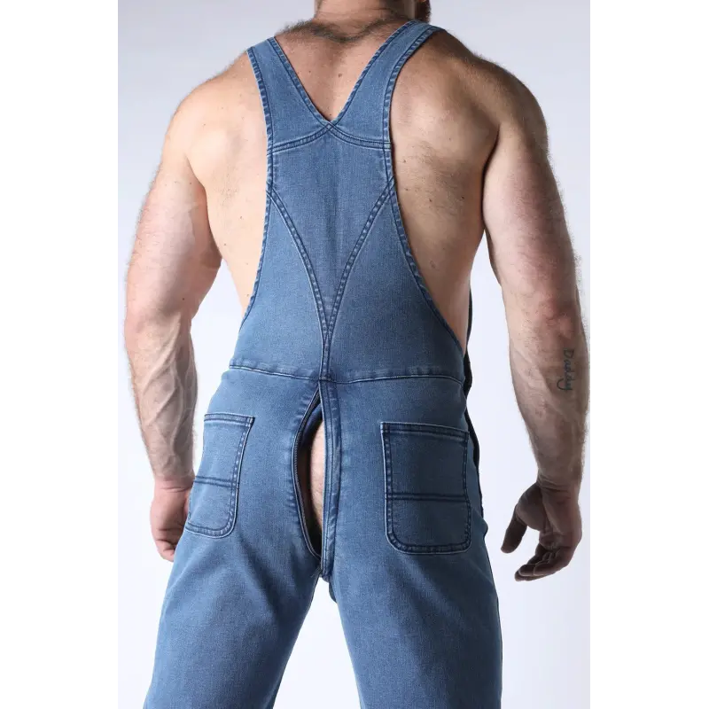 CB13 Axel Jeans-Latzhose, Rückenreißverschluss | Dark-Ink