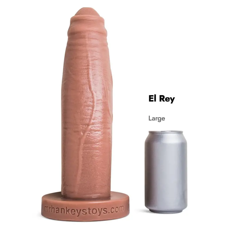 Gode réaliste El Rey Hankey's Toys, plus large au milieu | Dark-Ink