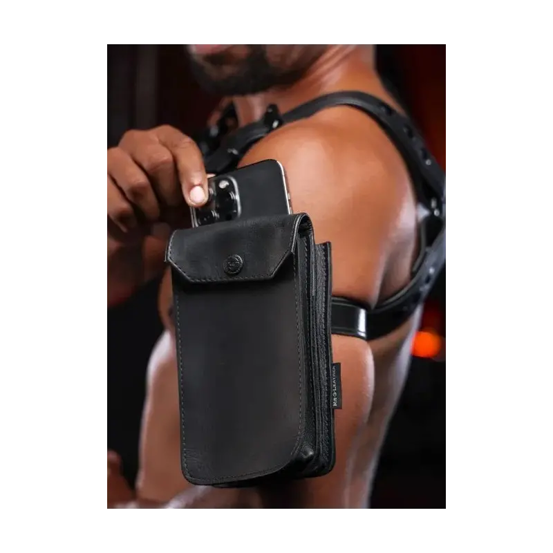 Funda para teléfono Mr S Leather, 2 tamaños | Dark-Ink