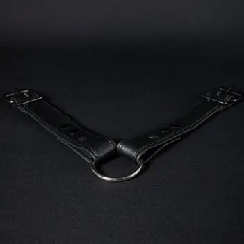 Cock strap Trojan 2.0 Mr S Leather, clip directo al arnés | Dark-Ink