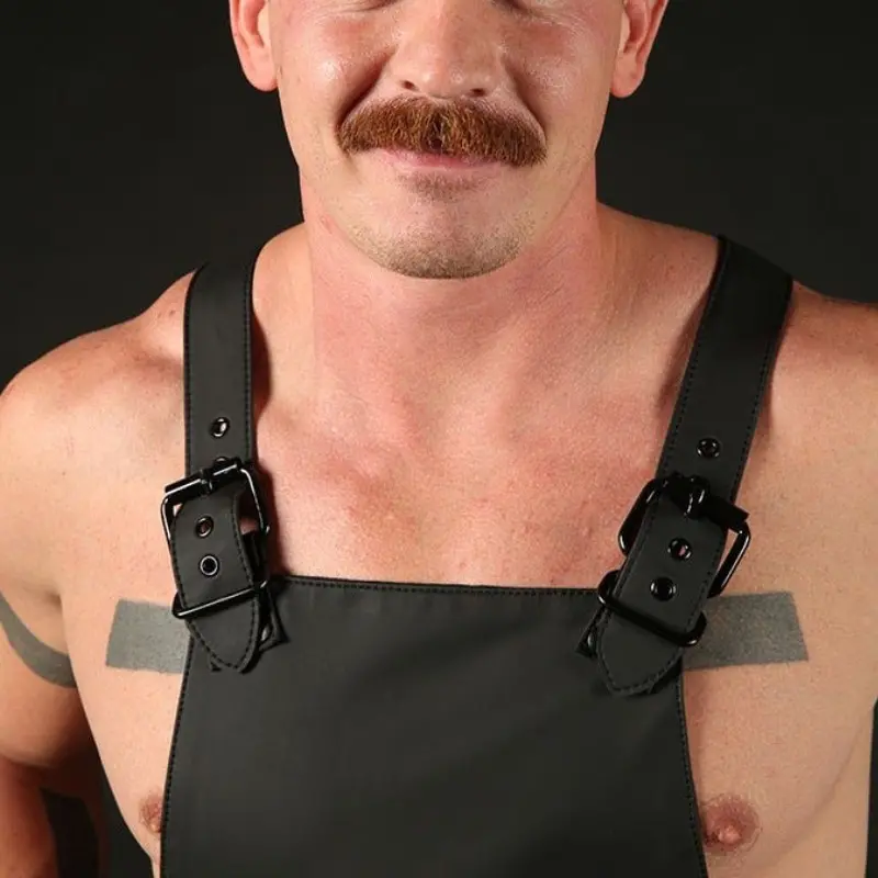 Fetisch-Schürze FuckGear Mr S Leather, Reißverschluss vorn | Dark-Ink