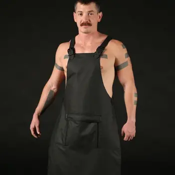 Fetisch-Schürze FuckGear Mr S Leather, Reißverschluss vorn | Dark-Ink