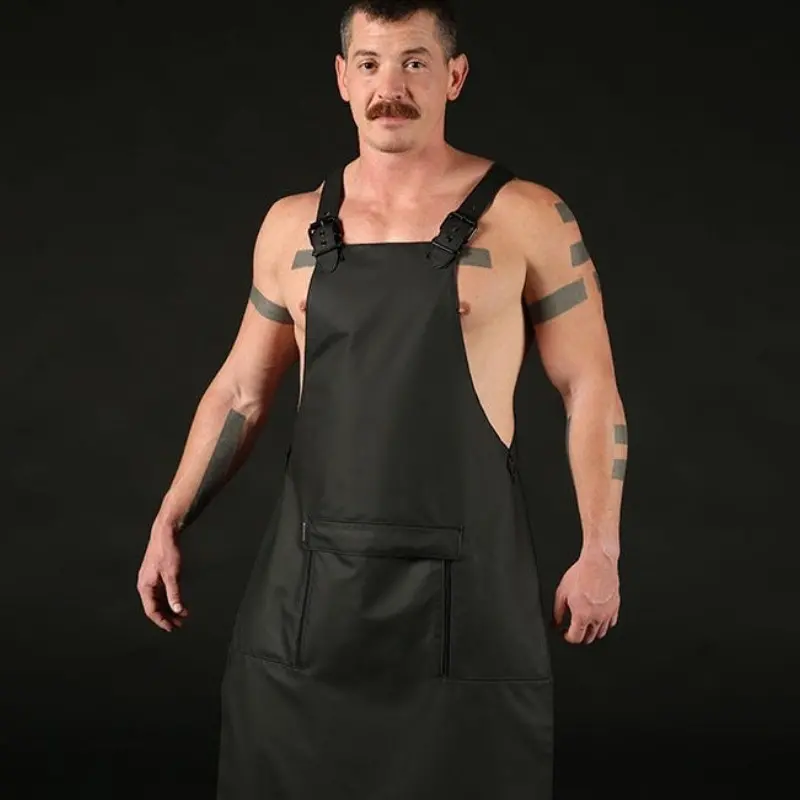 Fetisch-Schürze FuckGear Mr S Leather, Reißverschluss vorn | Dark-Ink