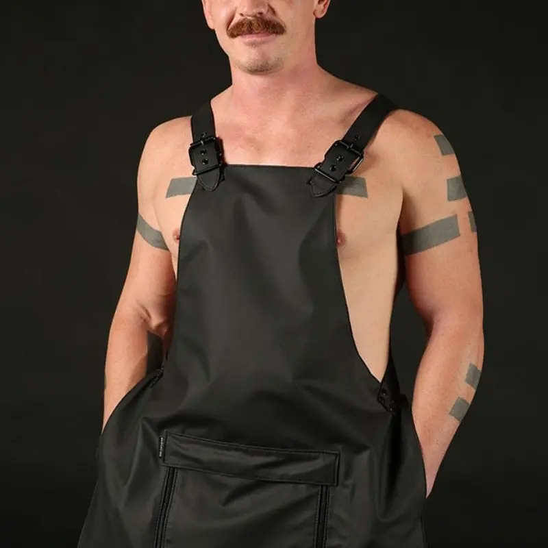 Fetisch-Schürze FuckGear Mr S Leather, Reißverschluss vorn | Dark-Ink