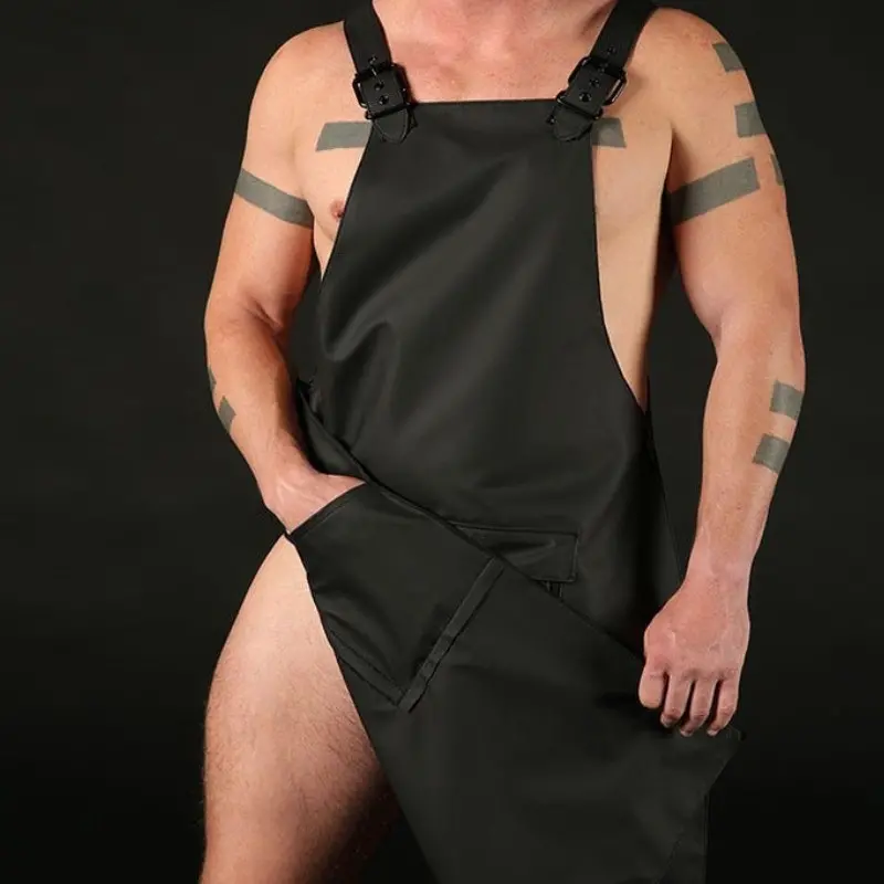 Fetisch-Schürze FuckGear Mr S Leather, Reißverschluss vorn | Dark-Ink