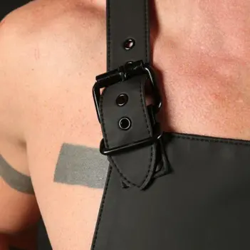 Fetisch-Schürze FuckGear Mr S Leather, Reißverschluss vorn | Dark-Ink