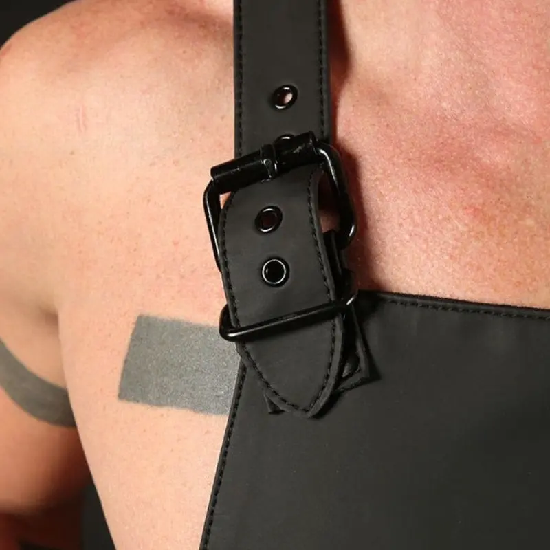 Fetisch-Schürze FuckGear Mr S Leather, Reißverschluss vorn | Dark-Ink