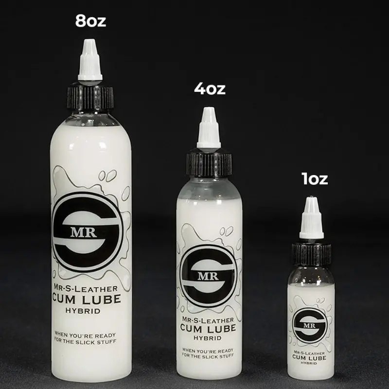 Lubrifiant hybride Cum Lube Mr S Leather, eau et silicone | Dark-Ink