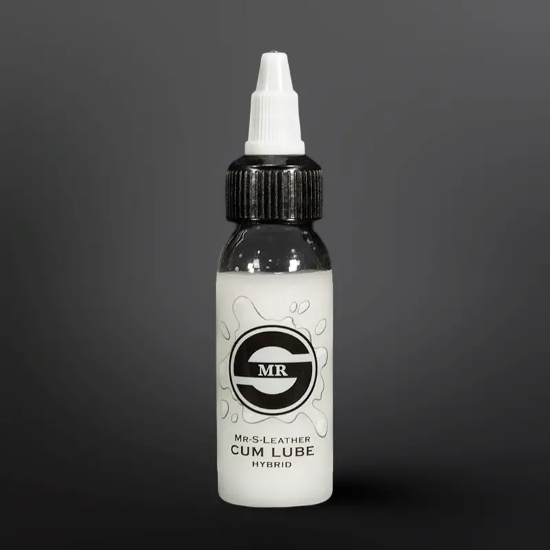 Lubrifiant hybride Cum Lube Mr S Leather, eau et silicone | Dark-Ink