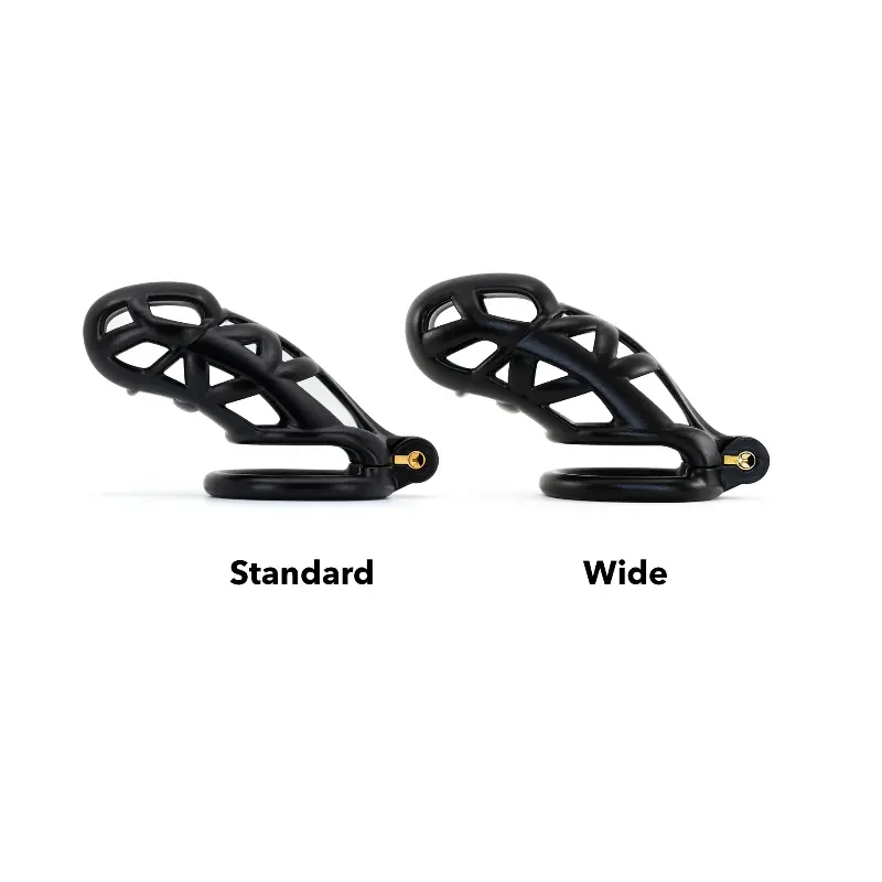 Cobra R+ Keuschheitskäfig KINK3D, offen, 12,5-14 cm | Dark-Ink