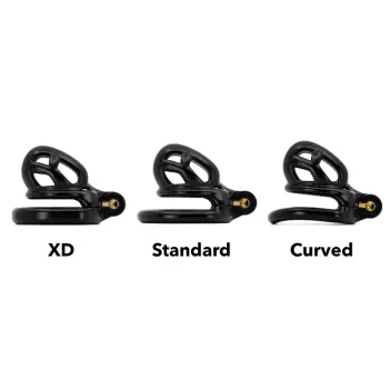 KINK3D Chastity Base Ring, Standard, XD or Curved | Dark-Ink