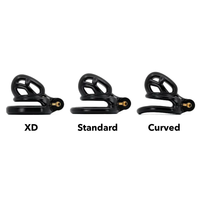 KINK3D Chastity Base Ring, Standard, XD or Curved | Dark-Ink