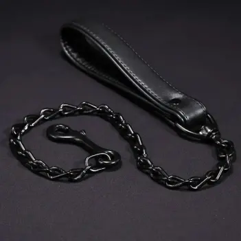 Laisse pup play cuir Mr-S-Leather, 3 coloris K9 | Dark-Ink
