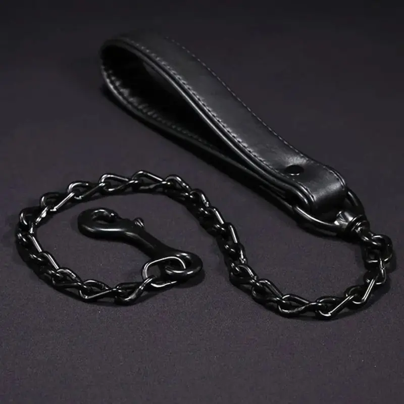 Laisse pup play cuir Mr-S-Leather, 3 coloris K9 | Dark-Ink