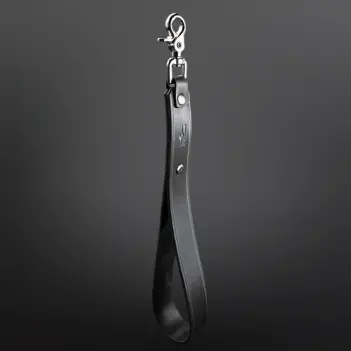 Mr-S-Leather Hardline Short Leash, double-layer leather | Dark-Ink