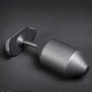 WMCBP Mr. S Leather plug anal silicona, núcleo acero S-XXL | Dark-Ink