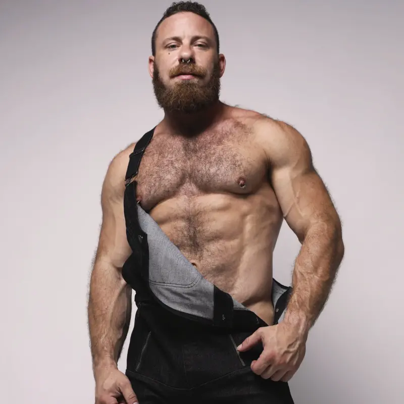 CB13 Axel Jeans-Latzhose, Rückenreißverschluss | Dark-Ink