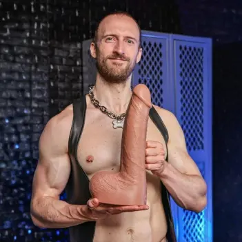Hankey's Toys The Perfect Penis Realistic Dildo, AI fit | Dark-Ink