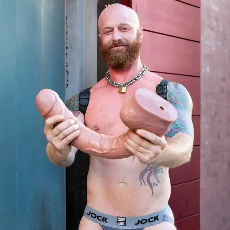 Gode long Largo Hankey's Toys, 40 cm insérables | Dark-Ink