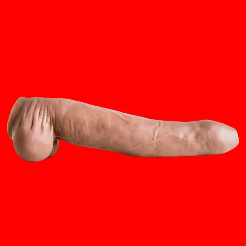Dildo réaliste Firehose Hankey's Toys, non circoncis, 29 cm | Dark-Ink