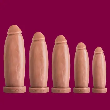 Gode réaliste Boss Hogg Hankey's Toys, Vac-U-Lock 5 tailles | Dark-Ink