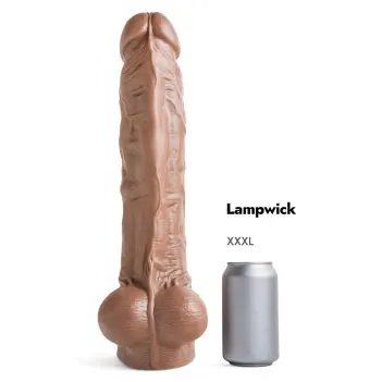 Hankey's Toys Lampwick Cut realistischer Dildo, 4 Größen | Dark-Ink