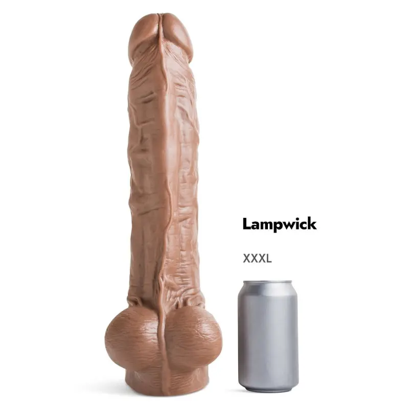 Hankey's Toys Lampwick Cut realistischer Dildo, 4 Größen | Dark-Ink
