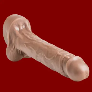 Hankey's Toys Lampwick Cut realistischer Dildo, 4 Größen | Dark-Ink