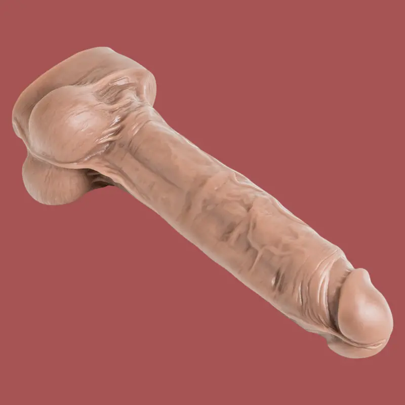 Hankey's Toys Lampwick Cut realistischer Dildo, 4 Größen | Dark-Ink