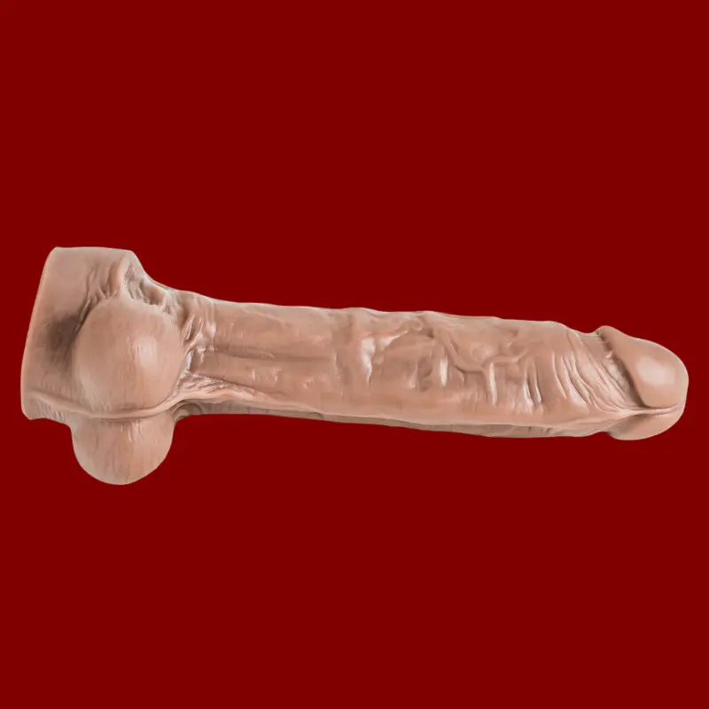 Hankey's Toys Lampwick Cut realistischer Dildo, 4 Größen | Dark-Ink