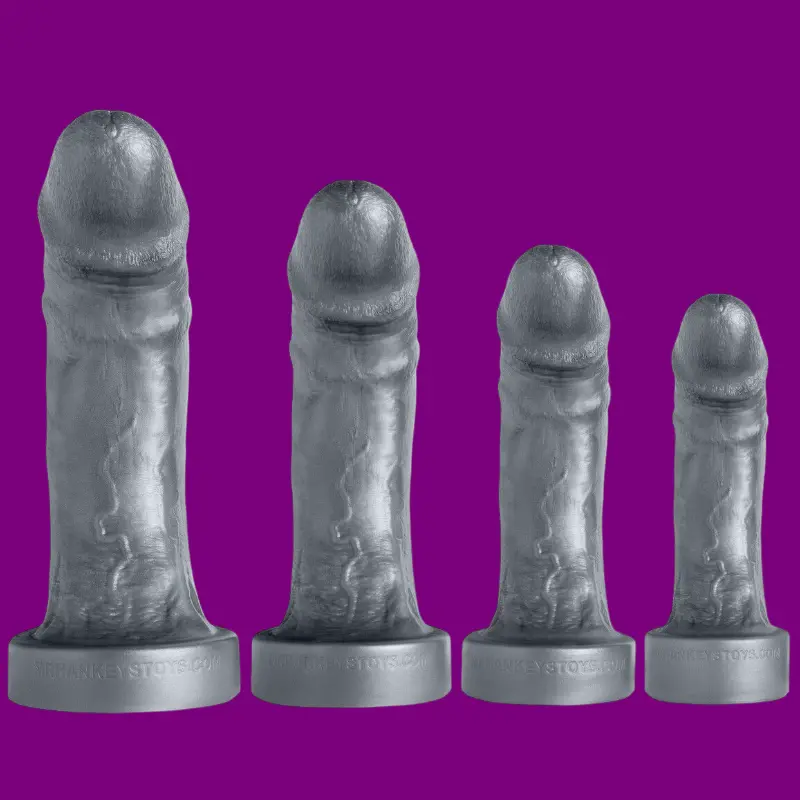 Hankey's Toys Captain's Hook Prostate Dildo, extreme curve | Dark-Ink