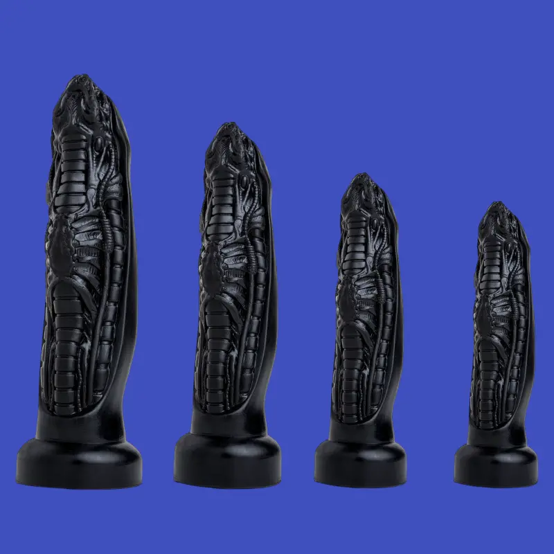 Hankey's Toys Alien Breeder Fantasy Dildo, 4 Größen | Dark-Ink